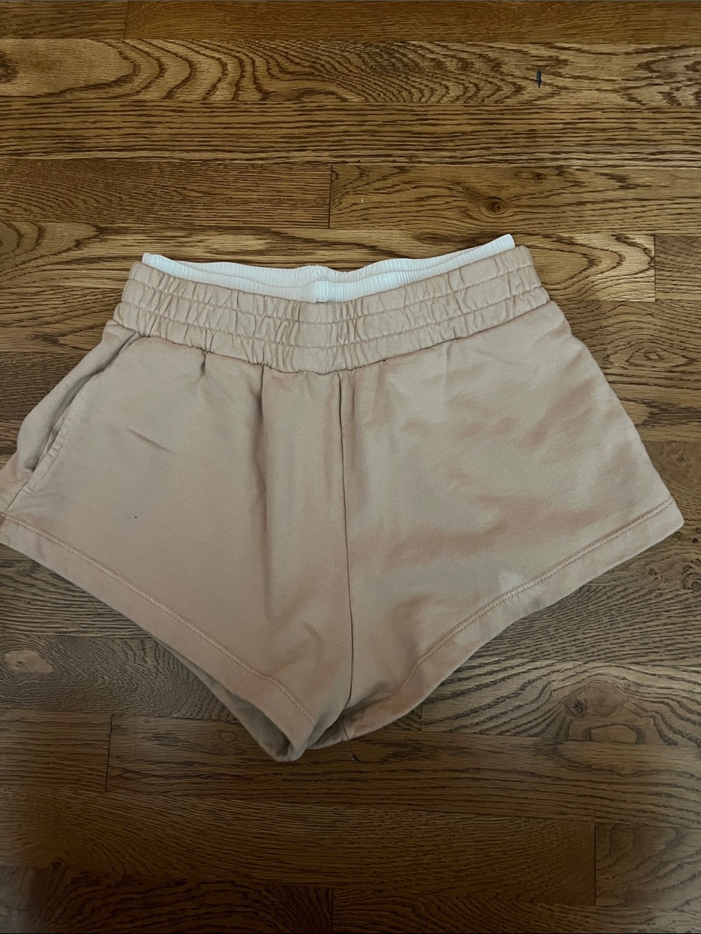 Daily Drills double- Waist Athletic Shorts - Beige